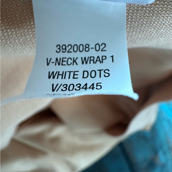 Old Navy Cream Polka Dot Wrap-Front Swimsuit Size Large - Picture 11 of 12